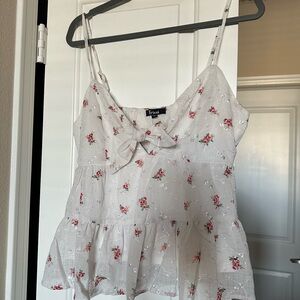Francesca’s Floral Camisole with Bow